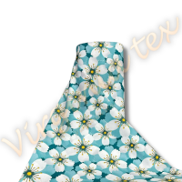 Bumbac Satinat 100% Engross – Latiime 240 cm, Lungime 30 ml, Ideal pentru Lenjerii de Pat și Proiecte Textile 100259 turcoaz